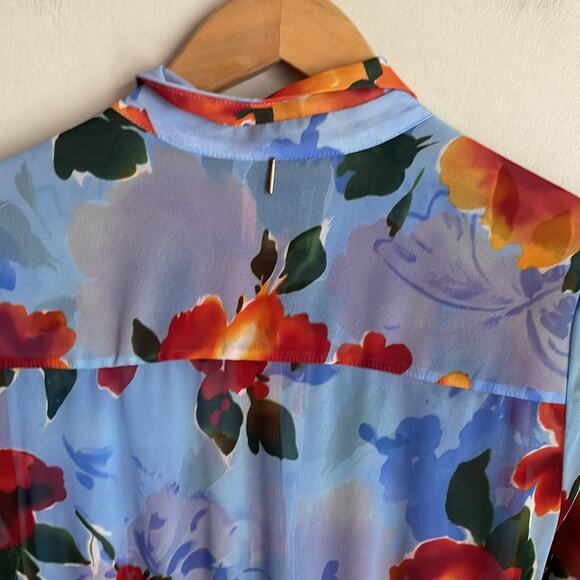 MISA Marsala Floral Shirtdress - Picture 10 of 16